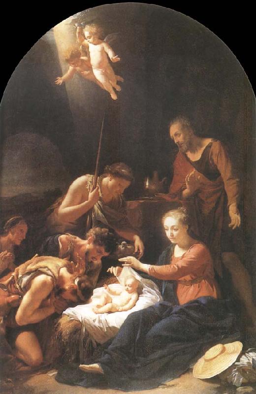 Adriaen van der werff The adoracion of the shepherds oil painting image